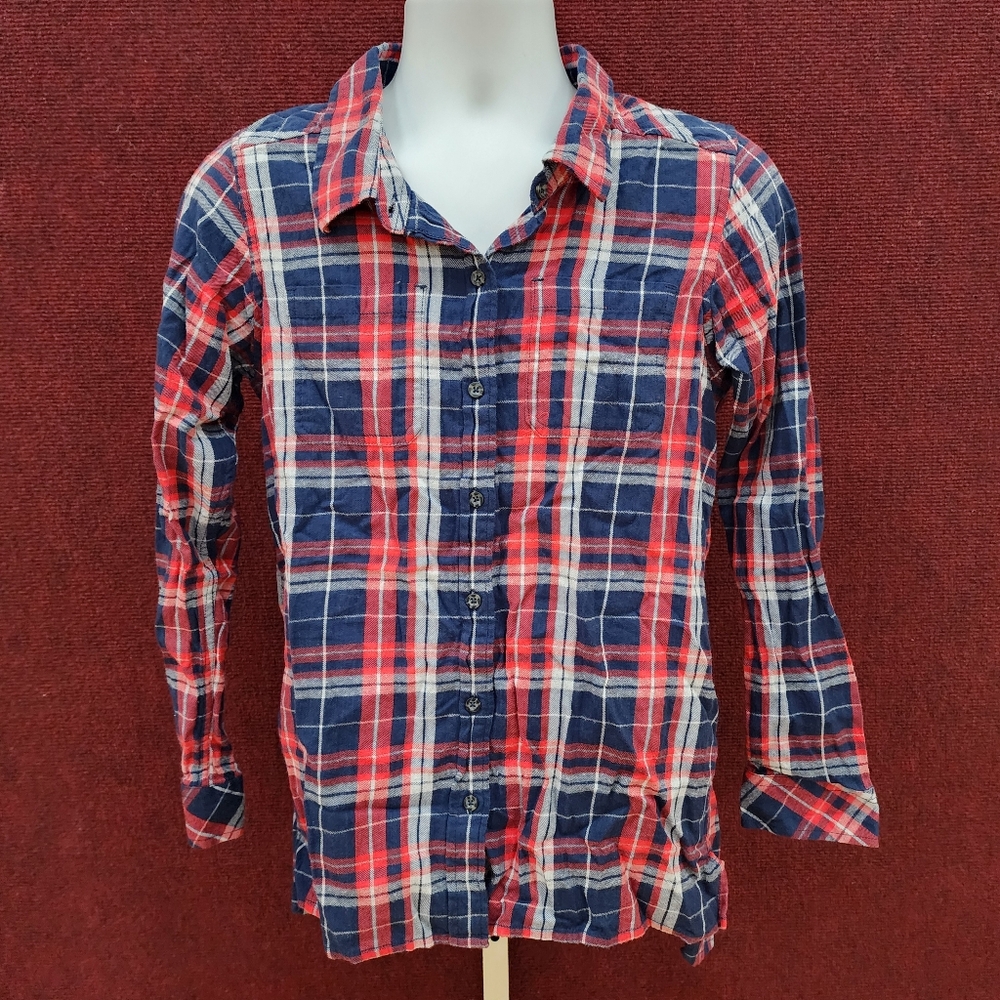Kavu Plaid Flannel Shirt Men’s M Long Sleeve Button Front Outdoor Wear